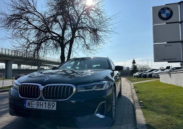 BMW Seria 5 cena 169900 przebieg: 74900, rok produkcji 2020 z Warszawa małe 781